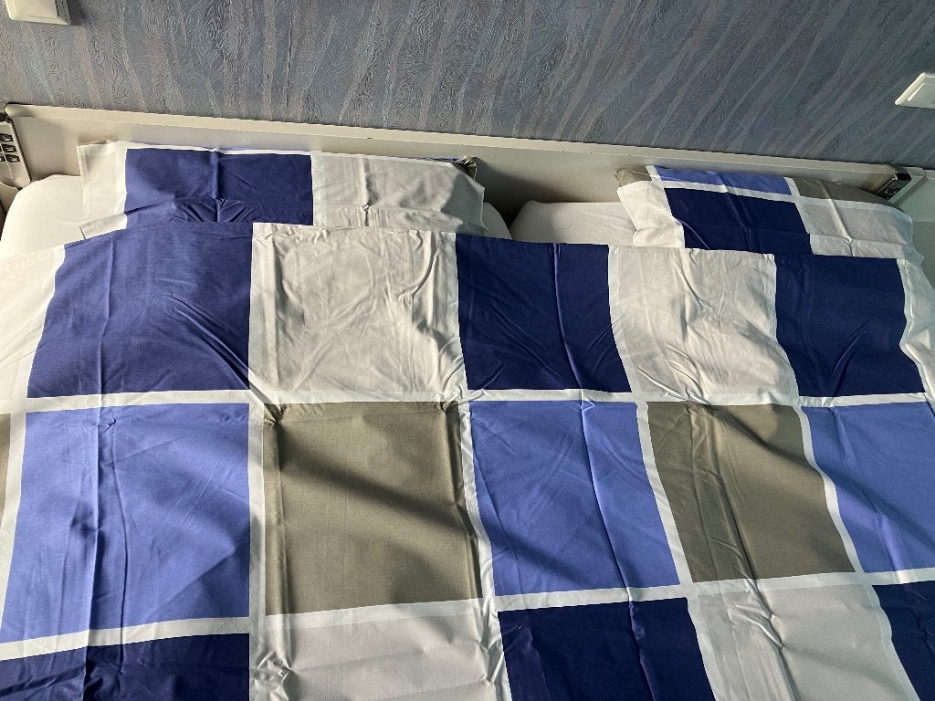 Blauw Dekbedovertrek Zachte katoenkwaliteit  , Blauw, Dekbedovertrek, Ophalen of Verzenden, Nieuw