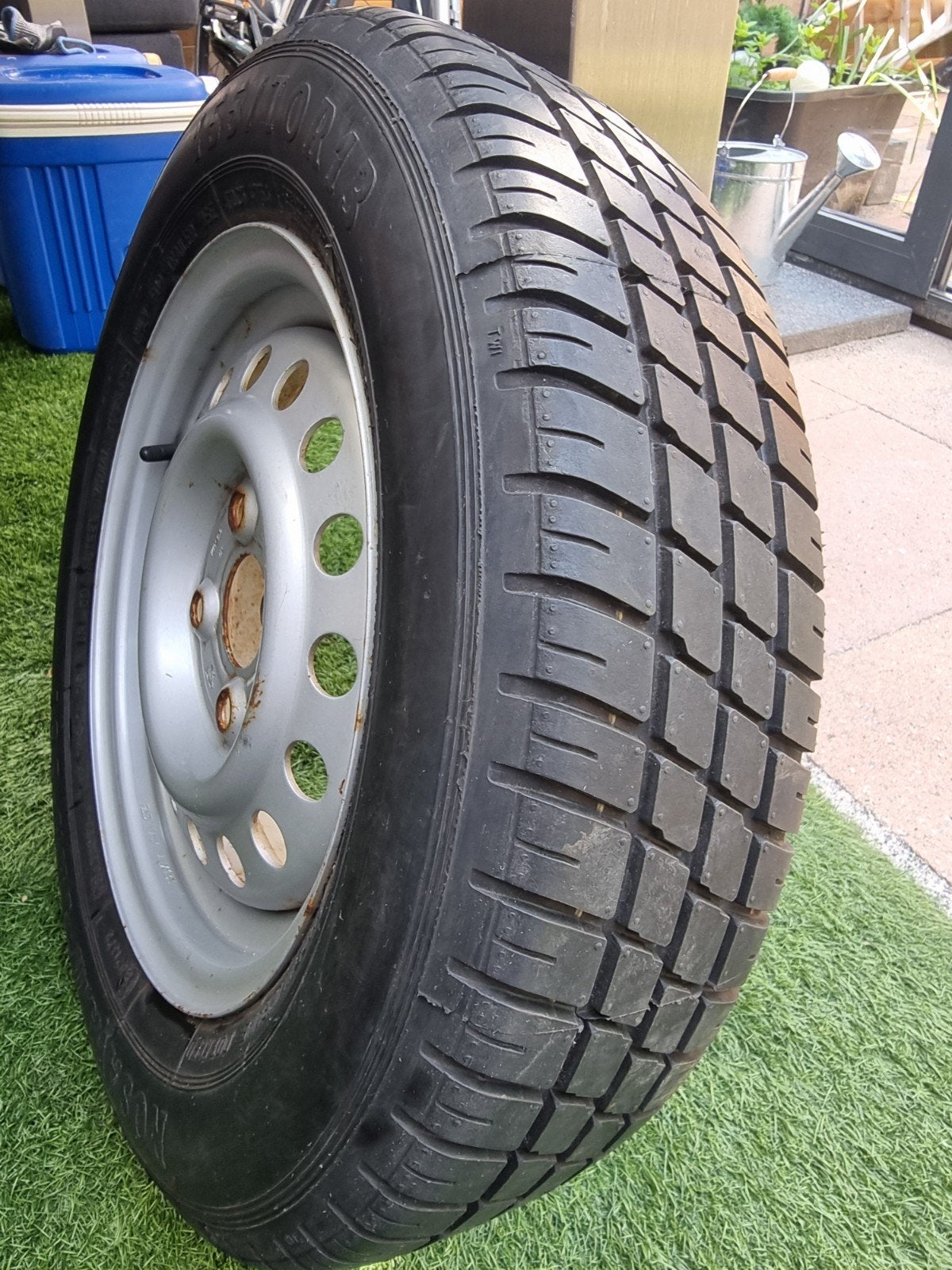 Rosava TRL-501 band op velg 155/70R13, Ophalen of Verzenden, Gebruikt