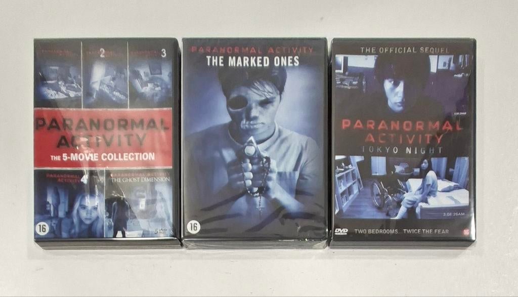 Paranomal Activity Collection 7 DVDs, Cd's en Dvd's, Dvd's | Horror, Alle leeftijden, Ophalen of Verzenden, Zo goed als nieuw