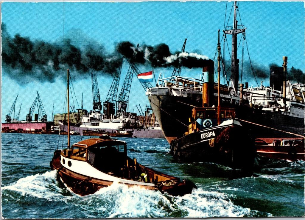 Havengezicht - Rotterdam, Verzenden, 1960 tot 1980, Ongelopen, Zuid-Holland