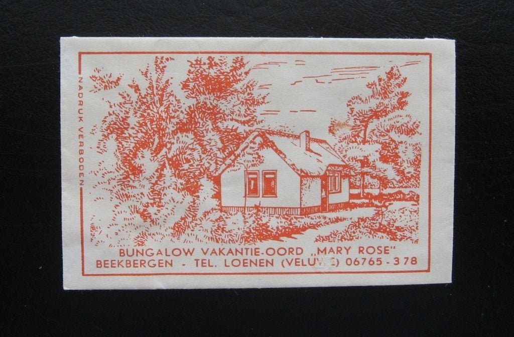 3311 Beekbergen - Bungalow vakantie oord Mary Rose, Verzenden, Nederland