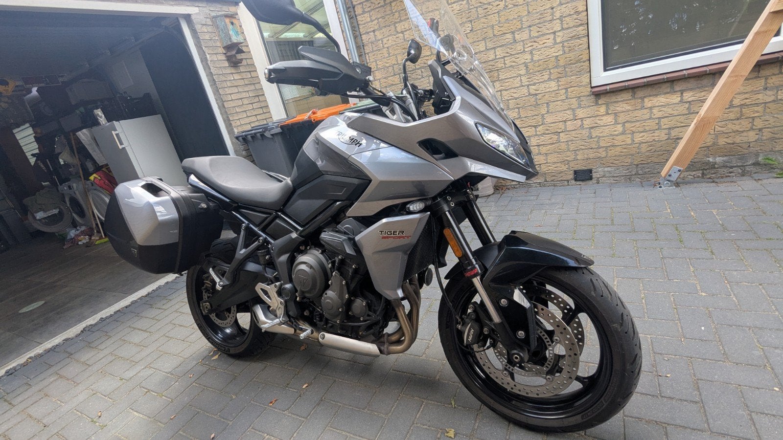 Triump Tiger Sport 660 Quickshifter 3 koffers VEEL EXTRAS!, Motorrijbewijs A, 3 cilinders, Particulier, Meer dan 35 kW