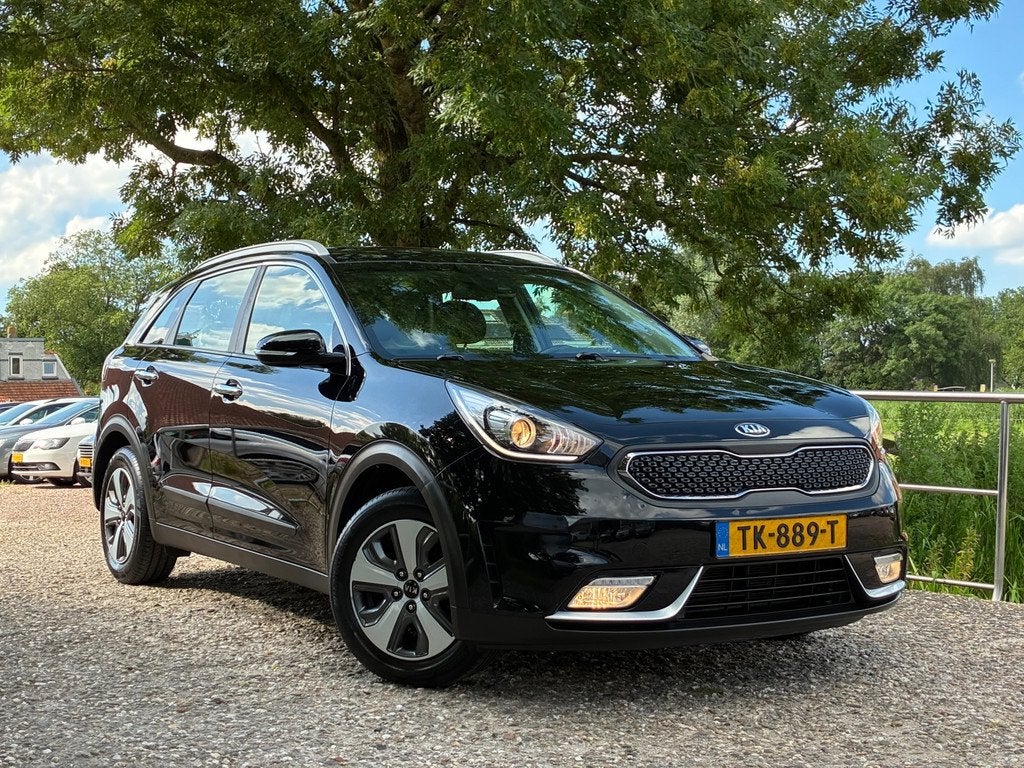 Kia Niro 1.6 GDi Hybrid DynamicLine | Carplay + Lane assist, Auto's, Kia, Gebruikt, Leder en Stof, Origineel Nederlands, 26 km/l