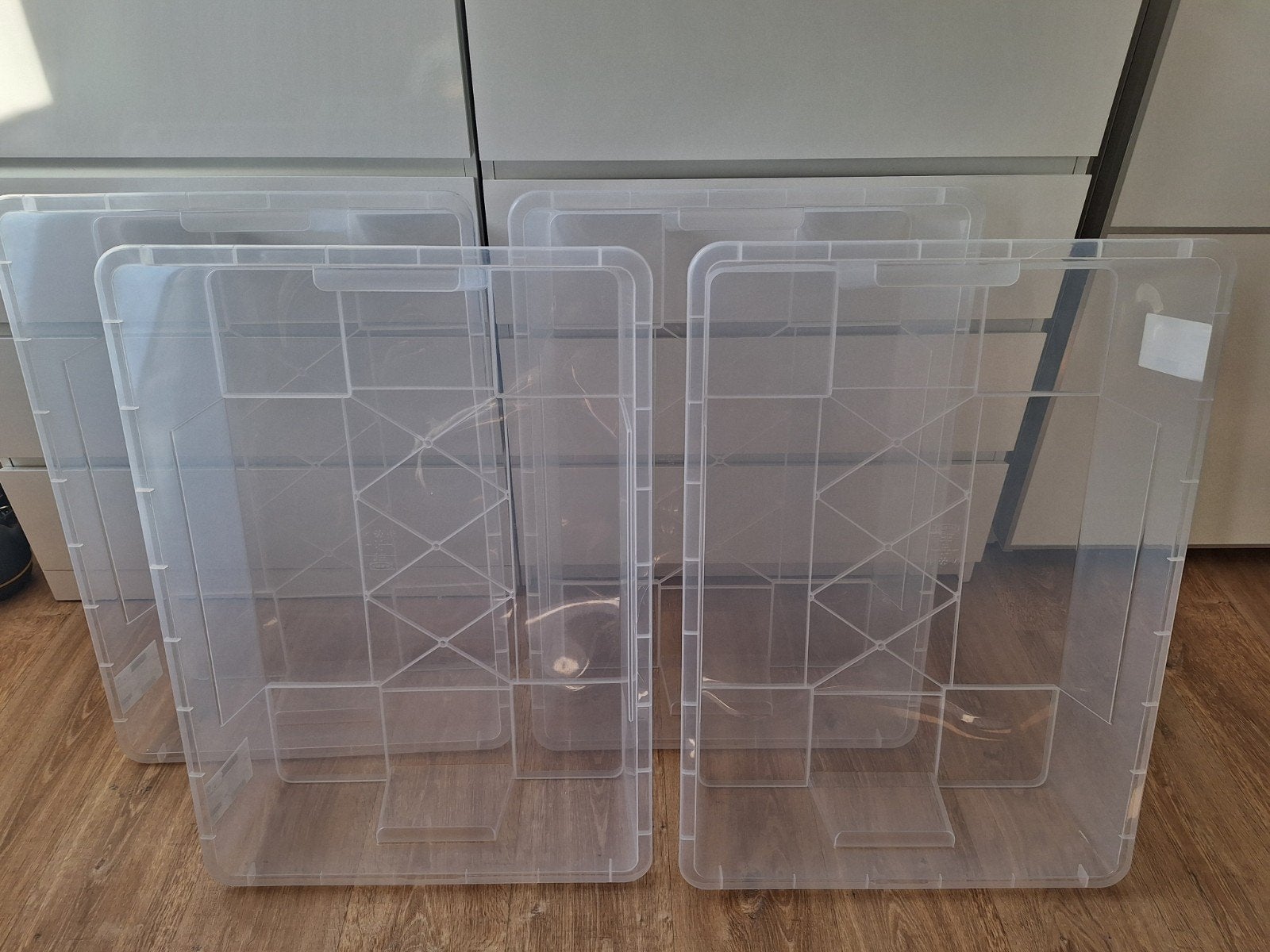 4x IKEA Samla bak met deksel, 55 liter, Ophalen, Kunststof, Gebruikt, 50 tot 100 cm