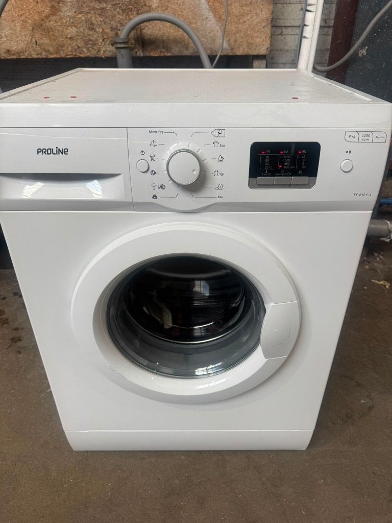 Proline Wasmachine schoon garantie bezorging, Energieklasse A of zuiniger, Ophalen of Verzenden, Zo goed als nieuw, Voorlader