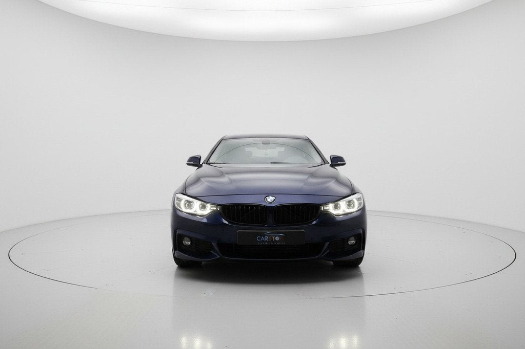 BMW 4-serie Gran Coupé 418i High Executive M SPORT LEER CAM, Auto's, BMW, Automaat, Gebruikt, Blauw, Bedrijf