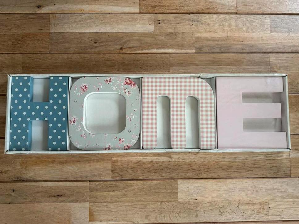 Nieuwe HOME letters decoratie, Hout, Meerkleurig, Nieuw, Ophalen of Verzenden