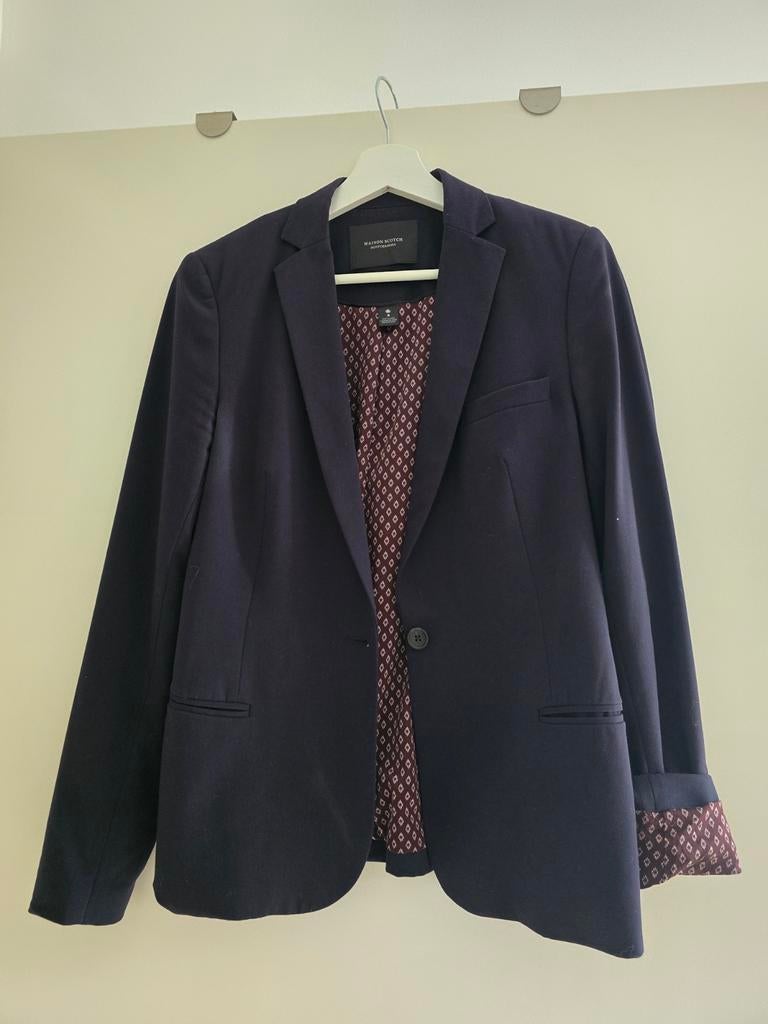 Blauwe blazer van scotch & soda maat 3, Blauw, Maat 42/44 (L), Ophalen of Verzenden, Jasje