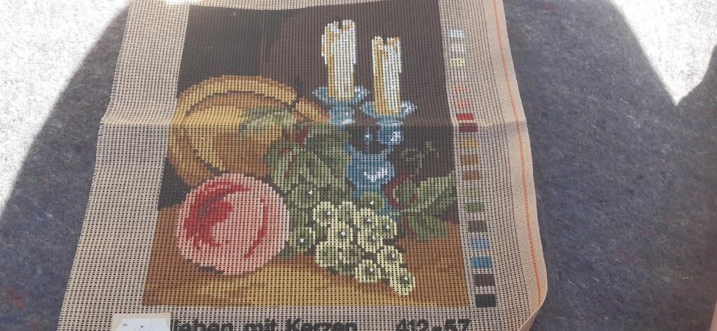 Voorbedrukt Stramien om te borduren stilleven met kaarsen, Ophalen of Verzenden, Nieuw, Patroon