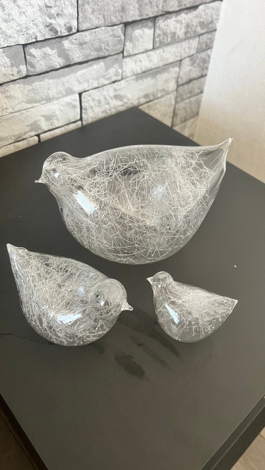 Glazen vogeltjes, Ophalen, Nieuw