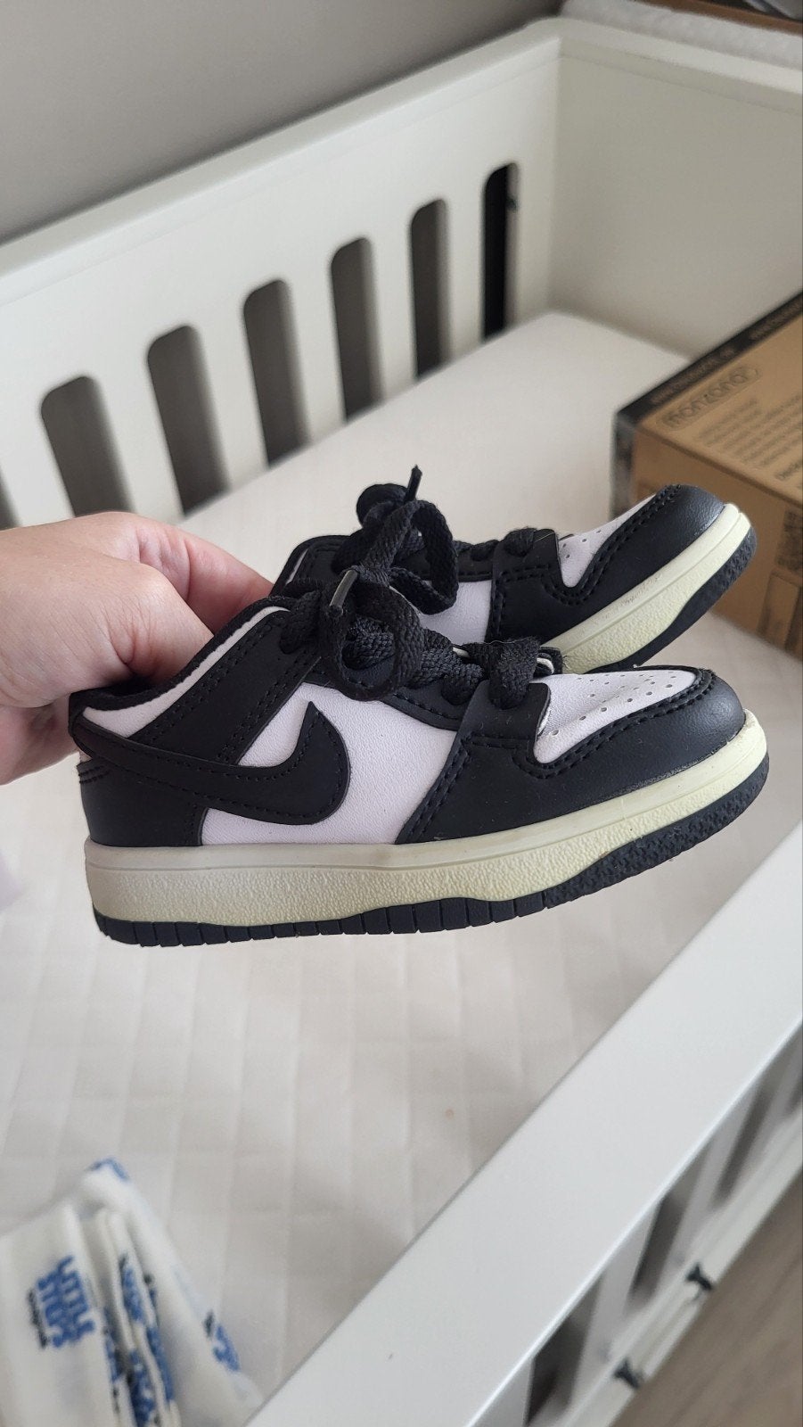 Nike Dunk Low Panda sneakers voor kinderen - Maat 23, Kinderen en Baby's, Gebruikt, Jongen of Meisje, Schoenen, Ophalen of Verzenden