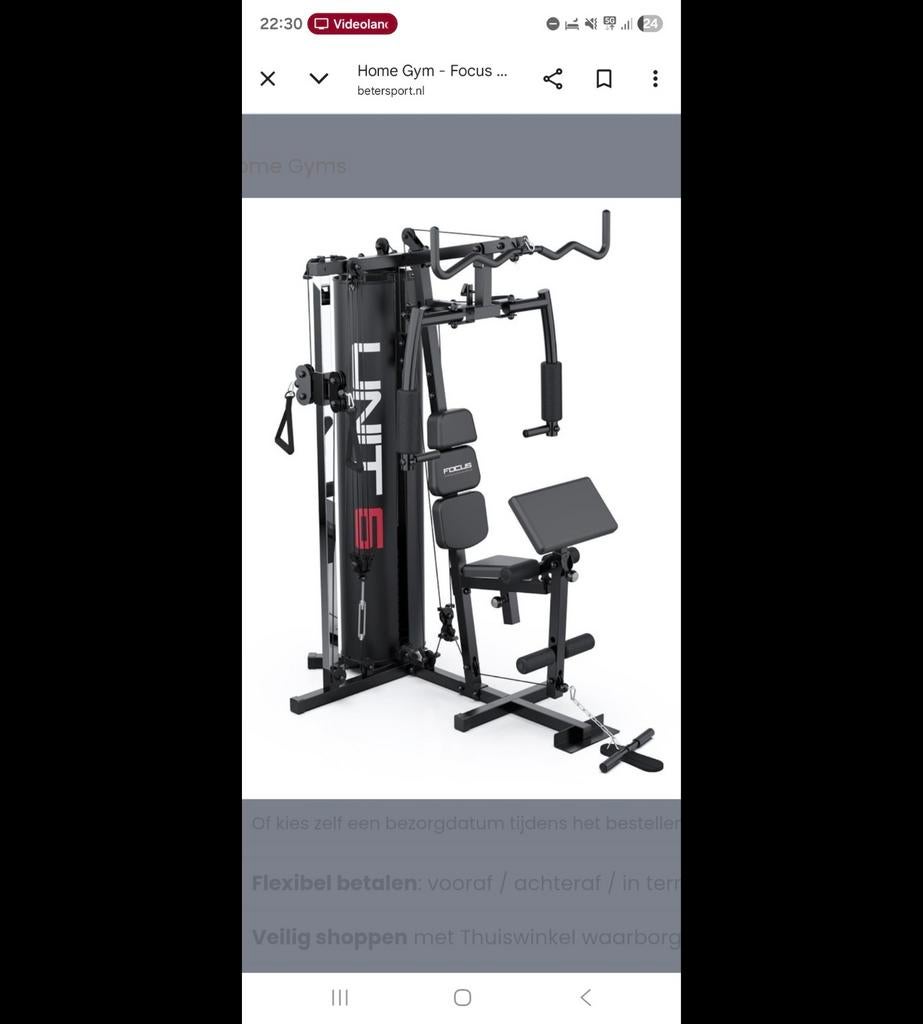 Focus Fitness Unit 6 Krachtstation Home Gym, Ophalen of Verzenden, Zo goed als nieuw, Benen, Krachtstation