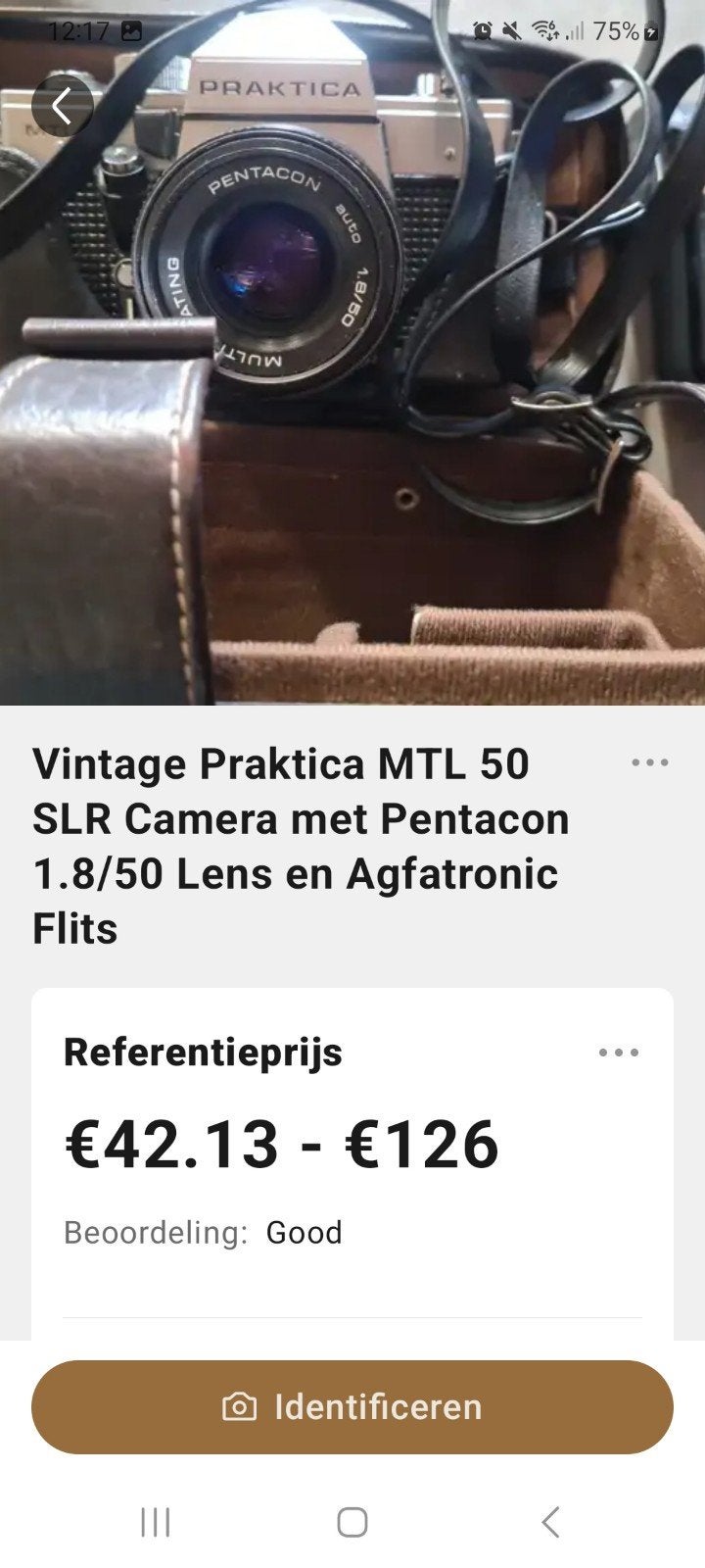 Vintage Praktica MTL 50 SLR Camera met Pentacon Lens, Ophalen, Gebruikt, Spiegelreflex, Overige Merken