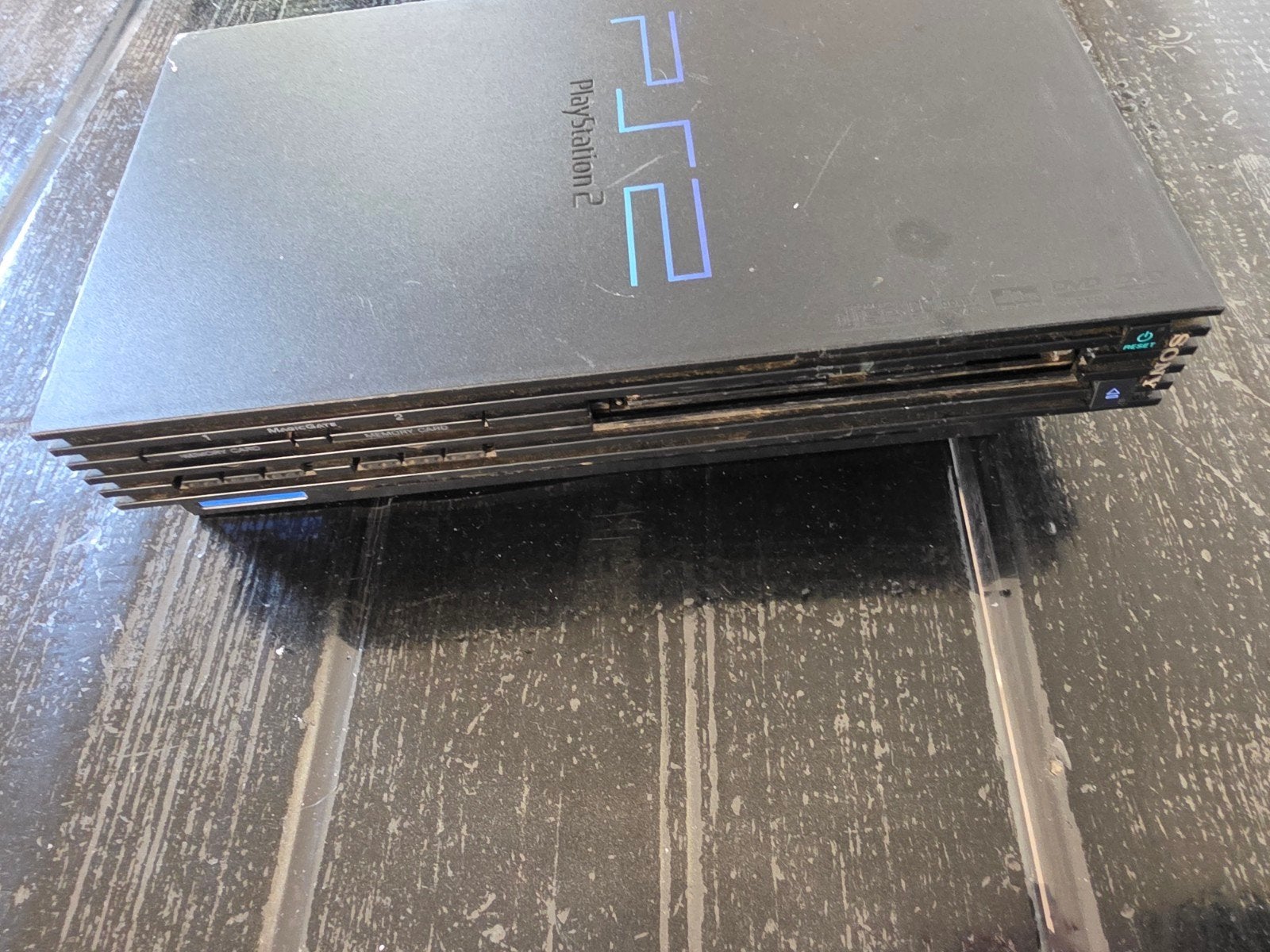 PlayStation 2 (PS2) defect - DVD-drive kapot, Ophalen of Verzenden, Niet werkend, Zwart, Slim