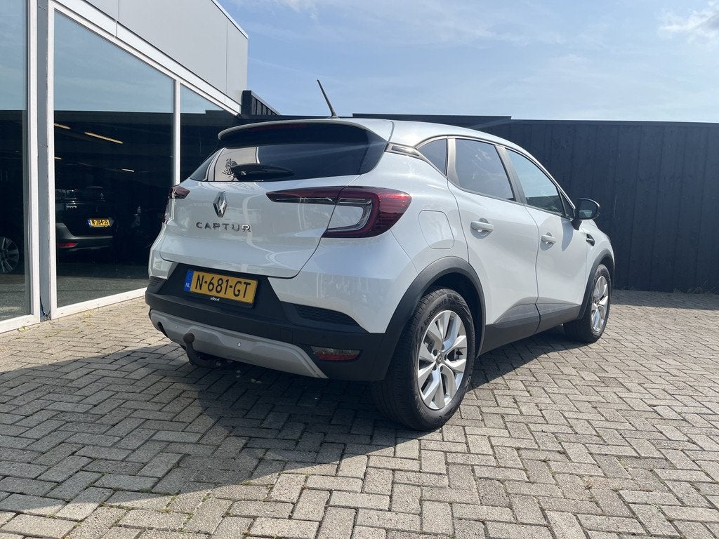 Renault Captur 1.0 TCe 90 Business Zen Carplay / led / Trekh, Auto's, Renault, Voorwielaandrijving, Gebruikt, Euro 6, Wit