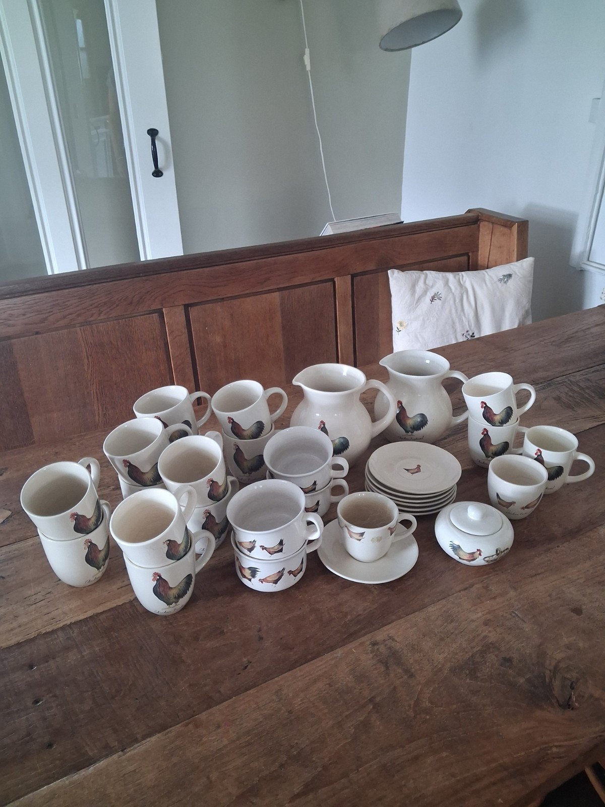 jet ter steege kippen servies chicken festival, Ophalen of Verzenden