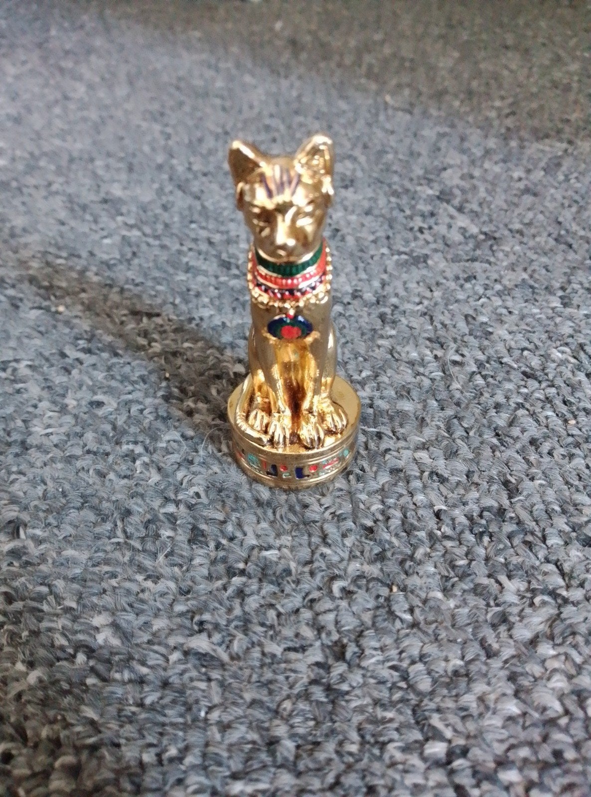 Gouden Egyptische Kattenbeeldje - Bastet, Antiek en Kunst, Ophalen of Verzenden