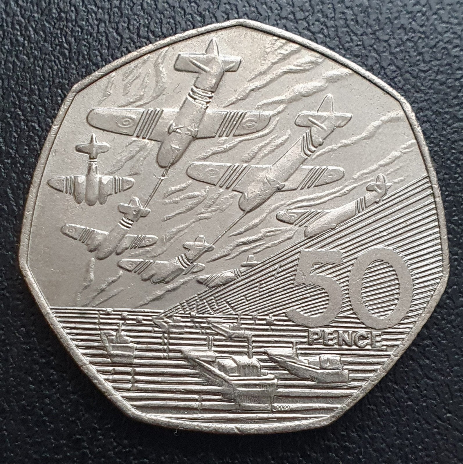 50 pence 1994 D-Day Engeland, Postzegels en Munten, Ophalen of Verzenden, Overige landen, Losse munt