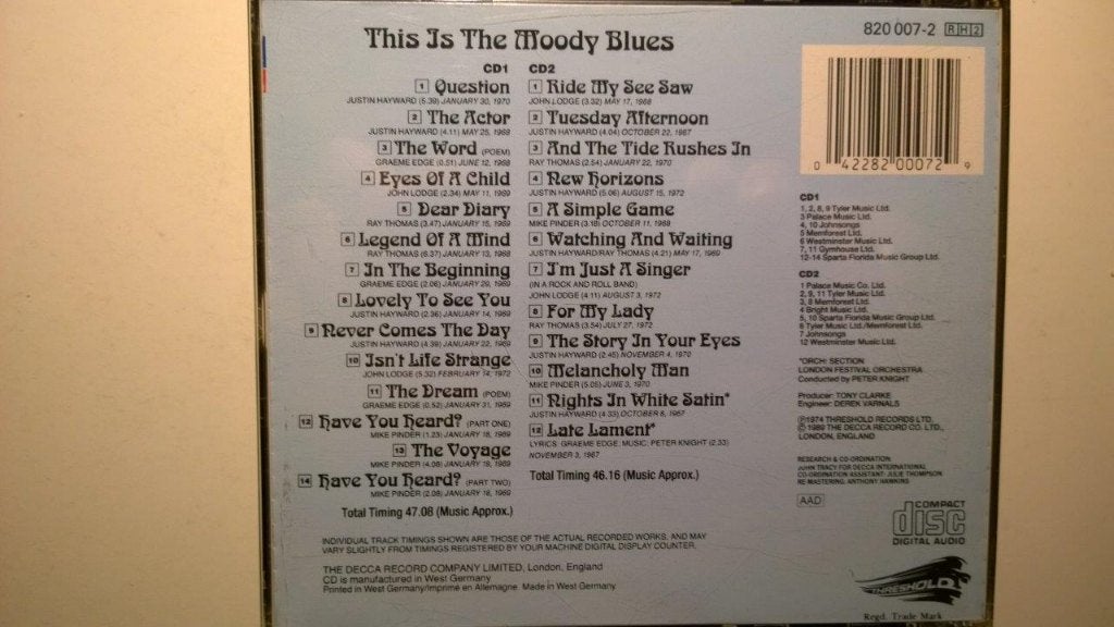 The Moody Blues - This Is The Moody Blues, Ophalen of Verzenden, Zo goed als nieuw, Pop, Album