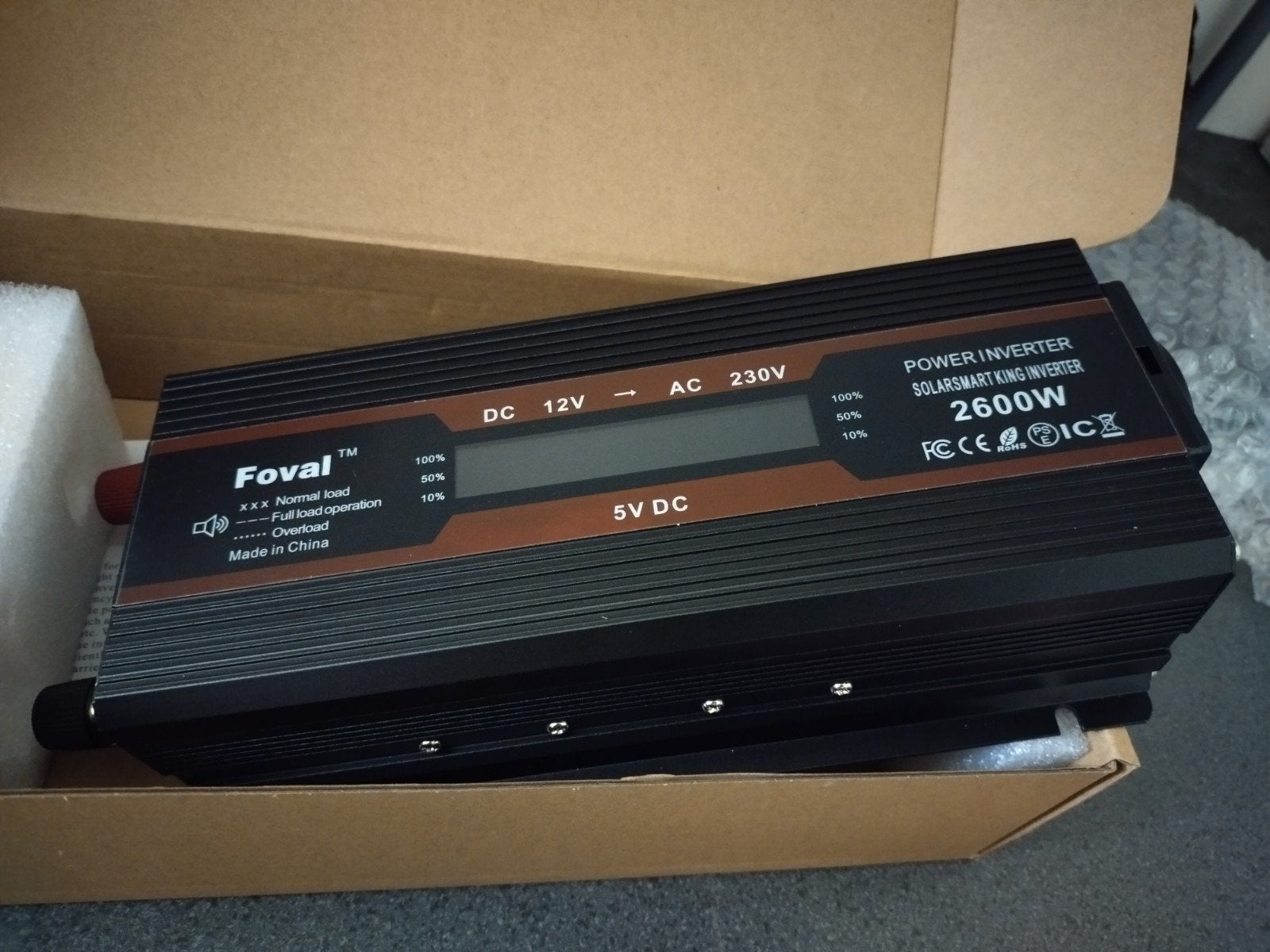 Nieuwe omvormer gemodificeerde sinus 2600 Watt, Ophalen of Verzenden, Nieuw