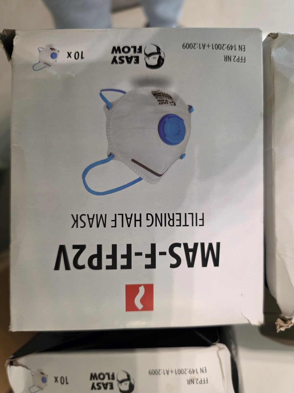 4 dozen MAS-F-FFP2V filterende halfgelaatsmaskers, Doe-het-zelf en Verbouw, Ophalen of Verzenden, Nieuw, Halfgelaatsmaskers