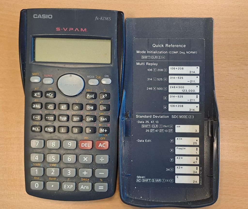 Rekenmachine Casio fx 82MS, Diversen, Rekenmachines, -, -, Zo goed als nieuw, Casio