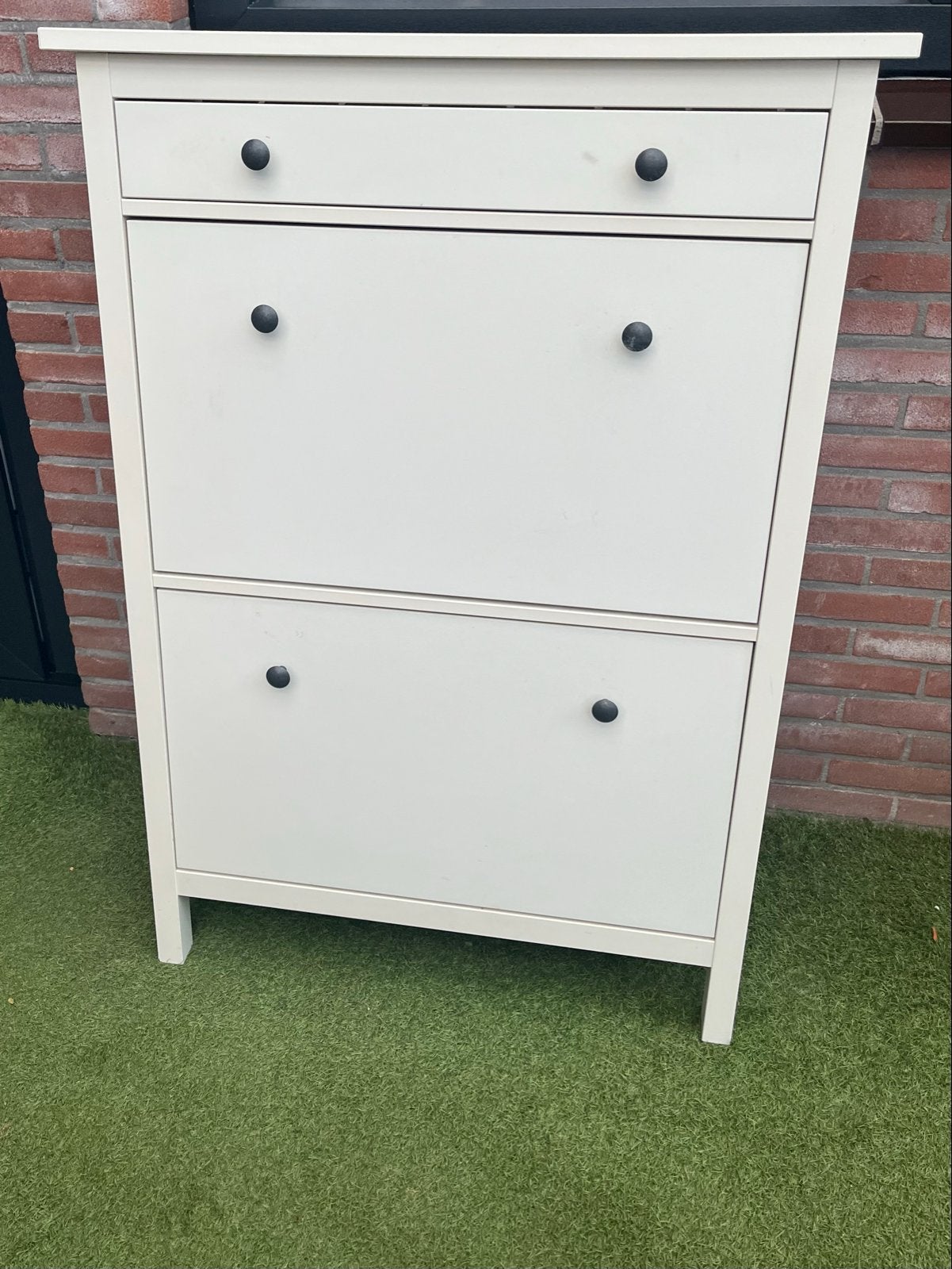 Witte schoenenkast met lade - IKEA, Ophalen, Gebruikt