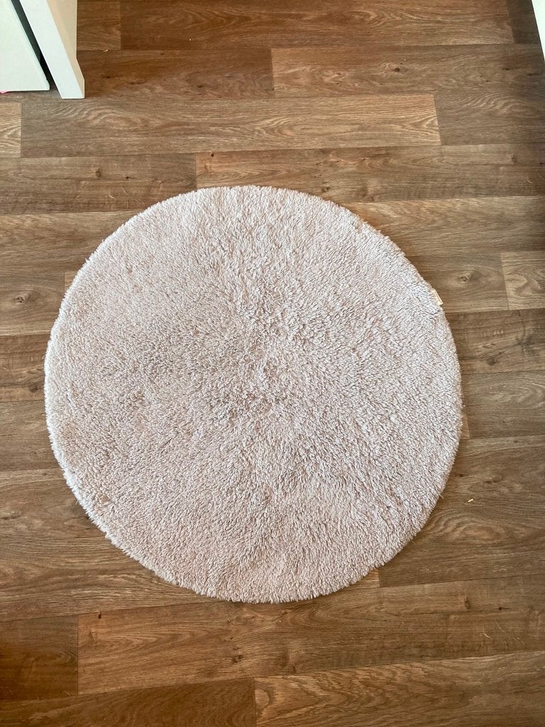 Vloerkleedje grijs, Ophalen, Gebruikt, 50 tot 100 cm, Rond