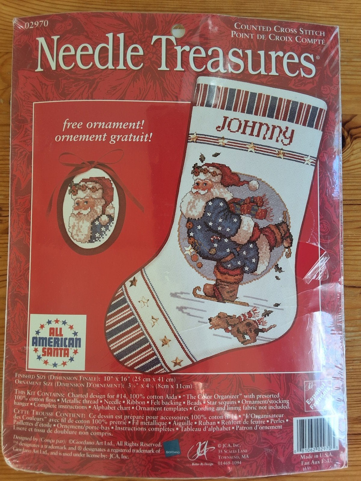 borduurpakket kerstsok, Ophalen of Verzenden, Nieuw, Handborduren, Borduurpakket