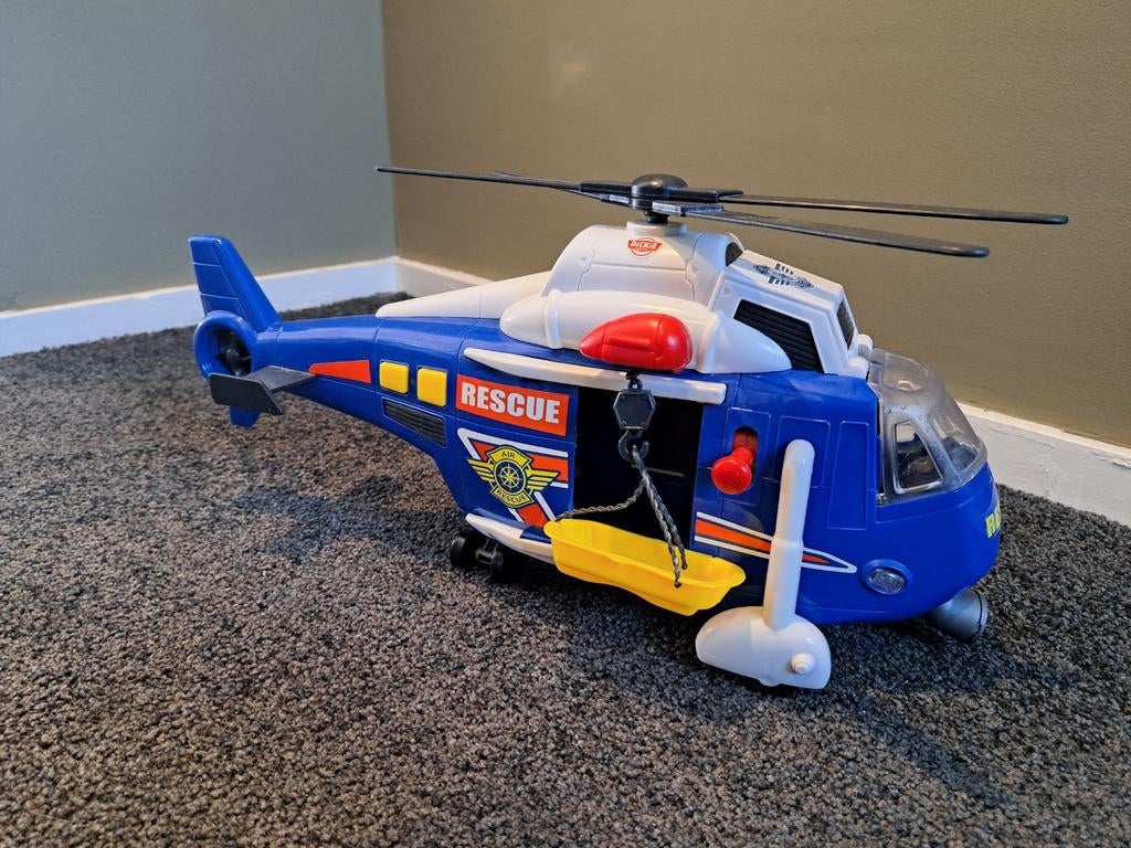 Dickie toys helicopter, Ophalen