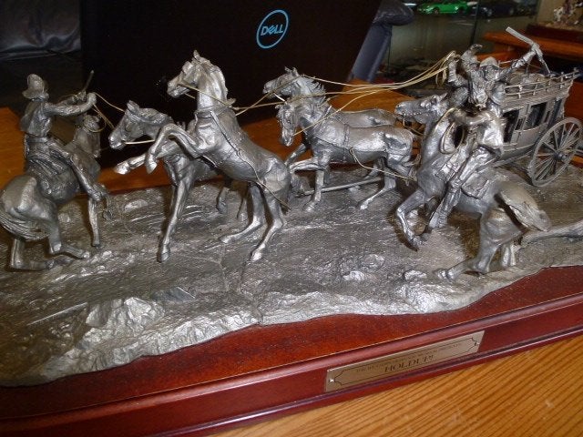 franklin mint postkoets    the hold up, Ophalen of Verzenden, Gebruikt, Overige typen