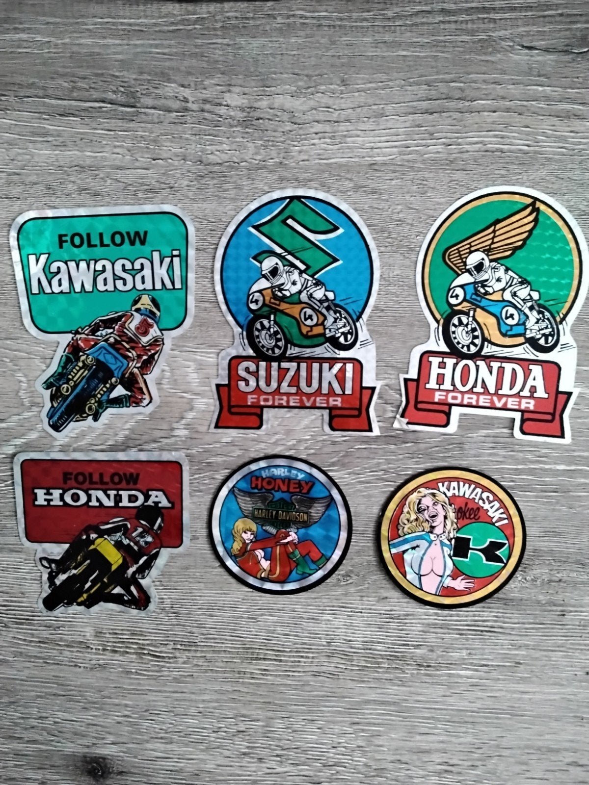 Motor stickers, Ophalen of Verzenden, Zo goed als nieuw, Auto of Motor