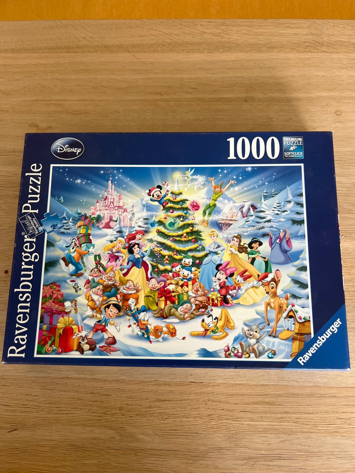 Ravensburger Disney Kerst Puzzel 1000 stukjes, Ophalen of Verzenden, 500 t/m 1500 stukjes, Zo goed als nieuw, Legpuzzel