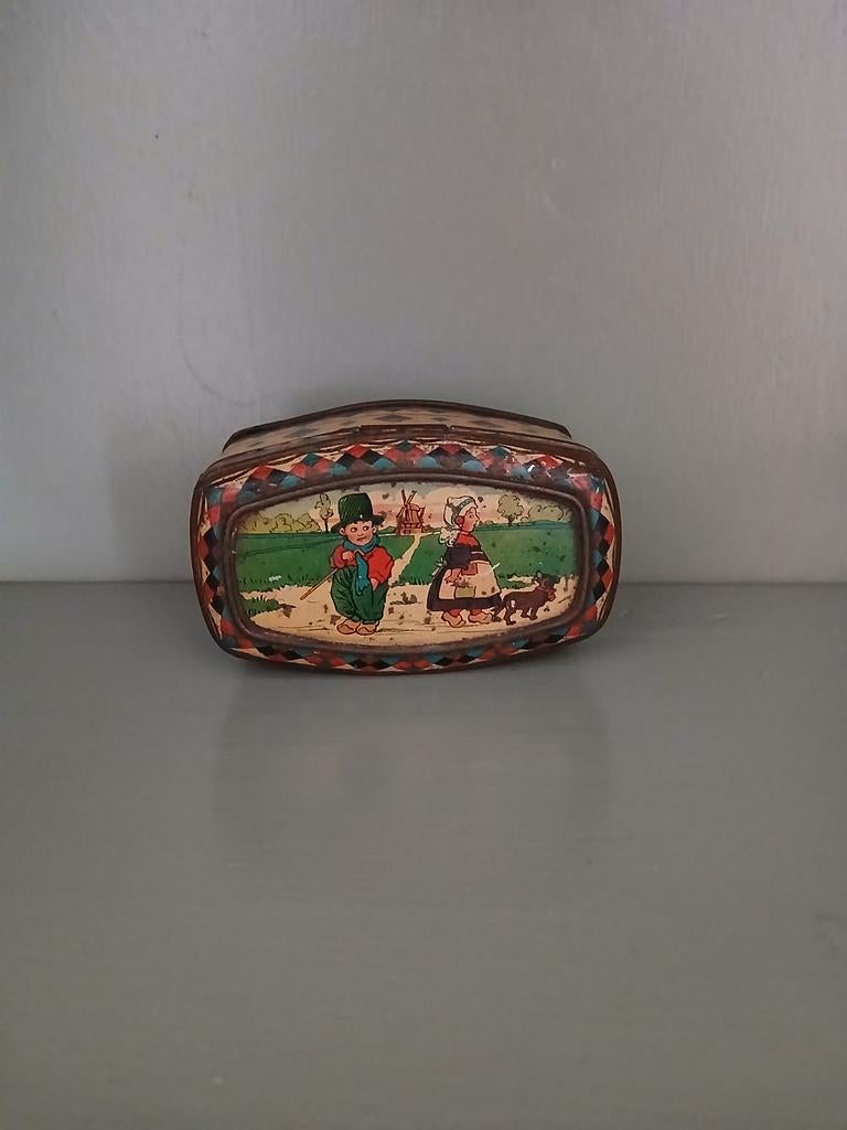 Oud blikje voor cacaopoeder Pette Wormerveer, ca. 1920, Verzamelen, Blikken, Ophalen of Verzenden