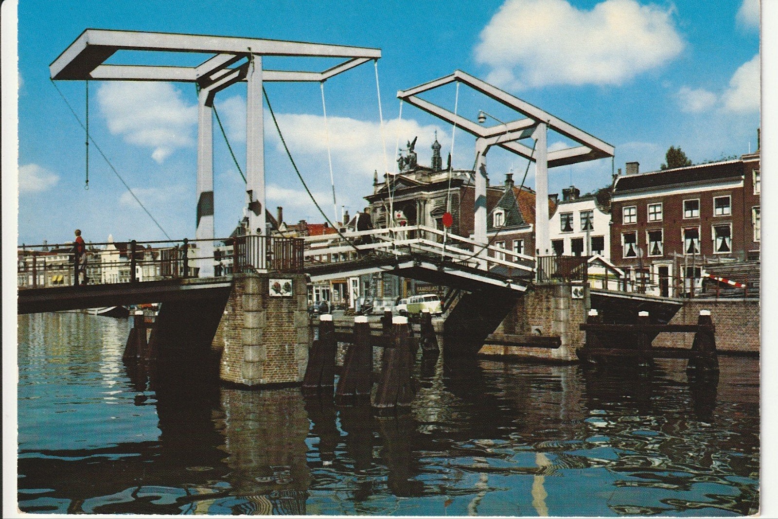 HAARLEM GRAVESTENENBRUG OVER HET SPAARNE OPHAALBRUG, Ophalen of Verzenden, 1960 tot 1980, Ongelopen, Noord-Holland