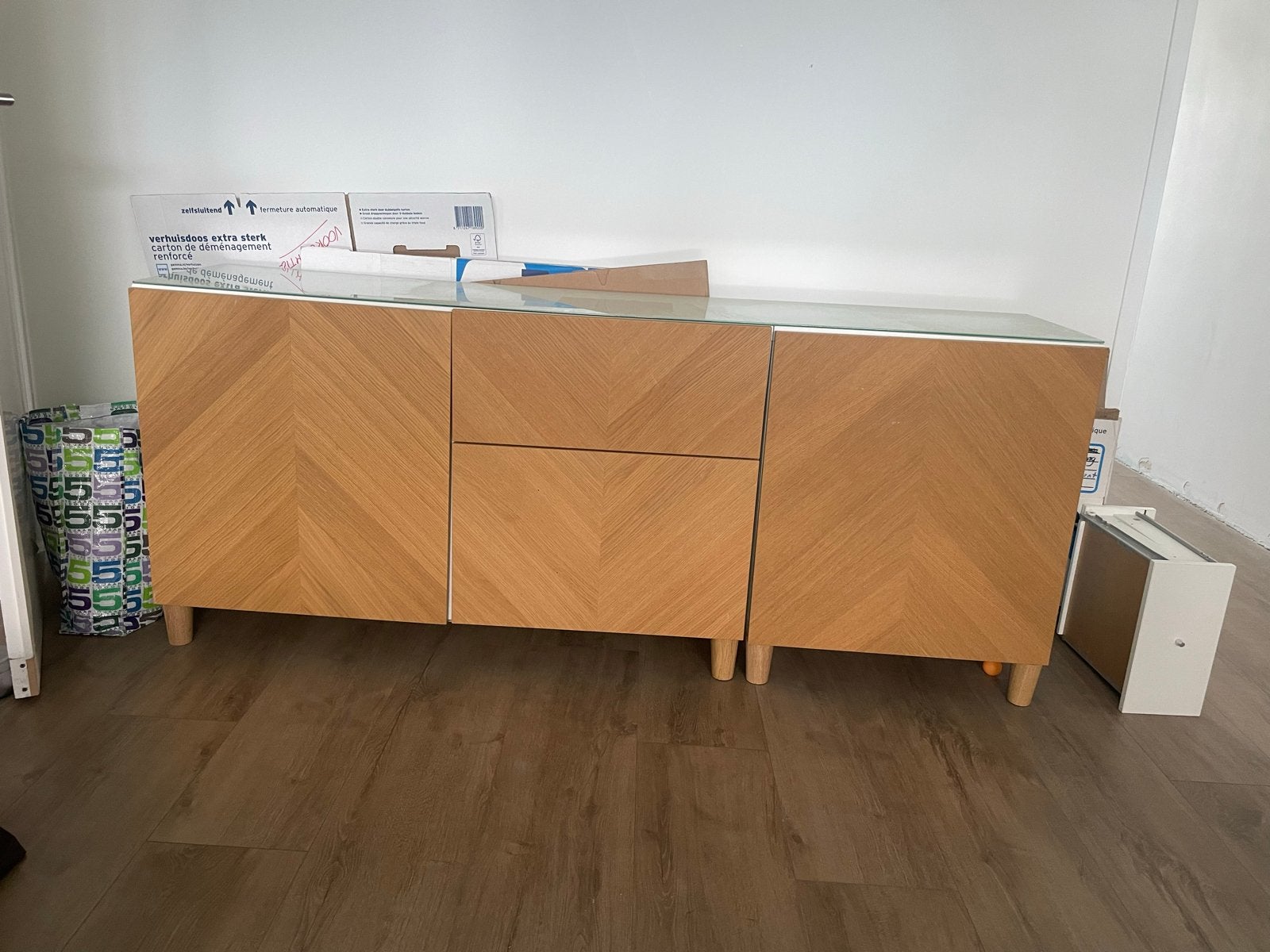 Dressoir, Huis en Inrichting, Ophalen, Gebruikt, 150 tot 200 cm, Met lade(s)