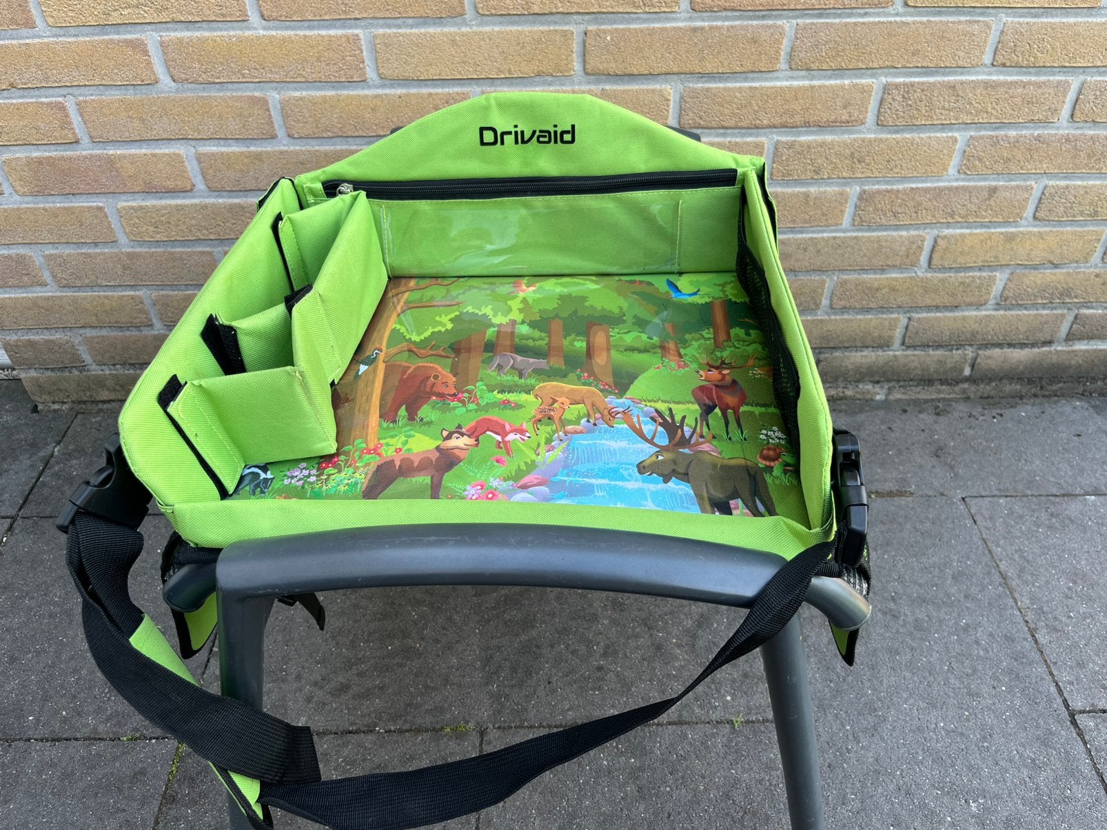 Groene drivaid reis tafel ( auto / vliegtuig ), 30 cm of meer, Minder dan 35 cm, Ophalen of Verzenden, Zo goed als nieuw