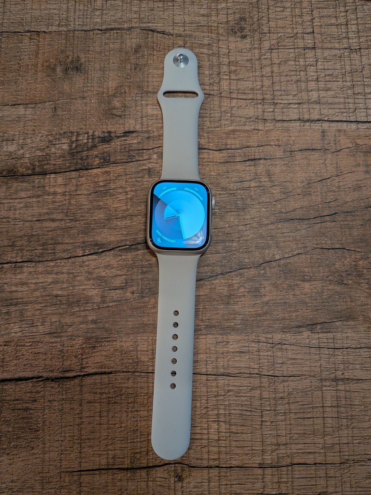 Apple Watch Series 9, GPS 45 mm - Aluminium Sterrenlicht, Ophalen, Zwart, Apple Watch, IOS