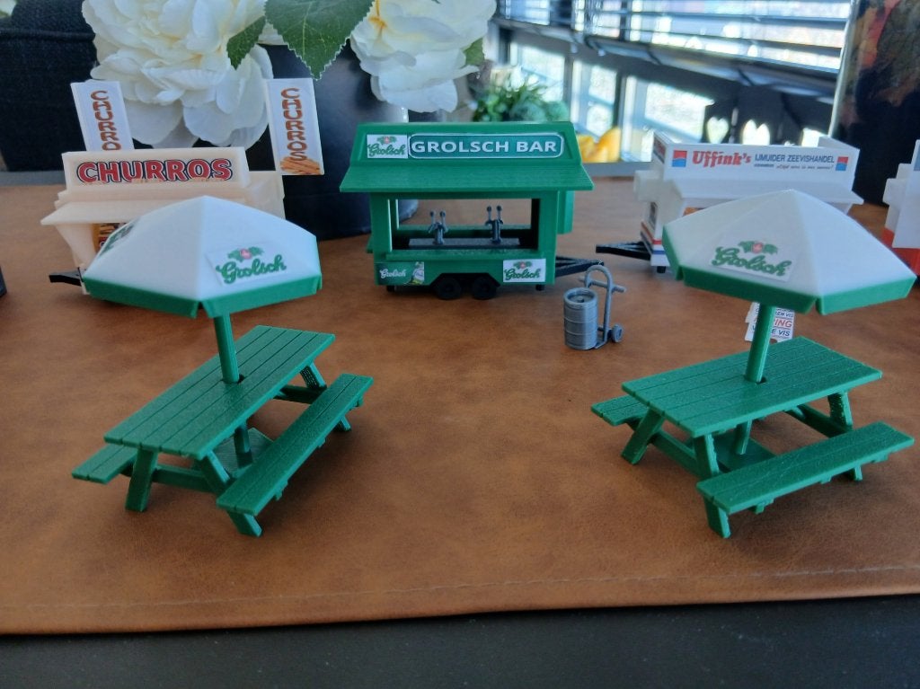 GROLSCH Bar / Bierwagen MINIATUUR, Ophalen of Verzenden, Nieuw, 1:32 tot 1:50