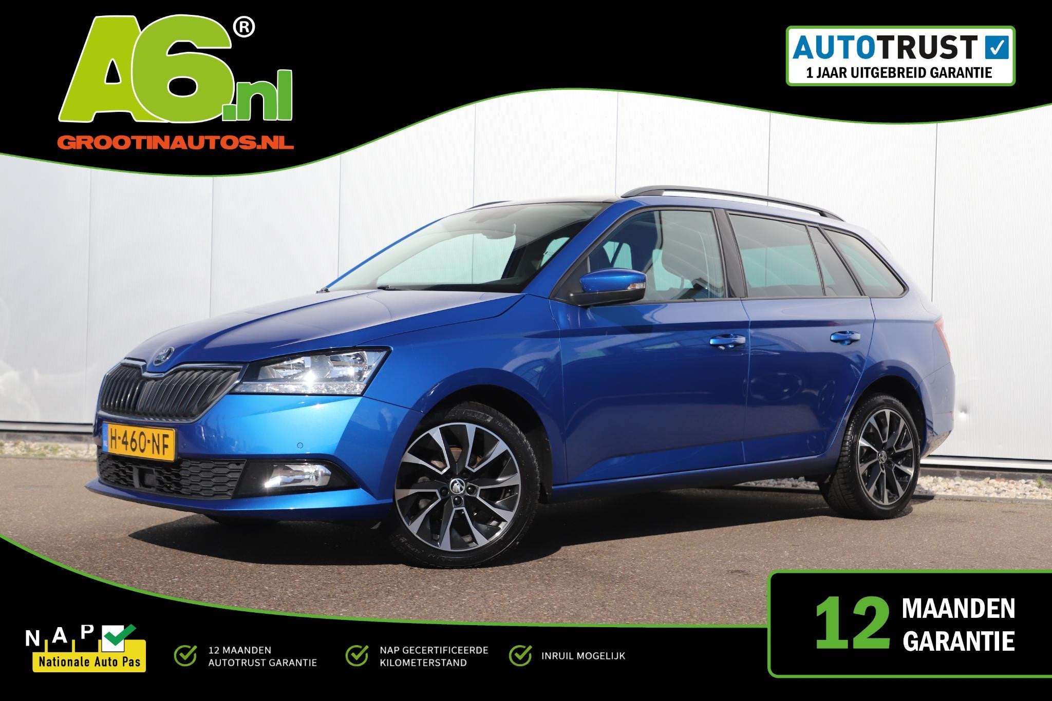Skoda Fabia Combi 1.0 TSI Business Edition 95PK Panoramadak, Auto's, Voorwielaandrijving, Stof, Gebruikt, Euro 6