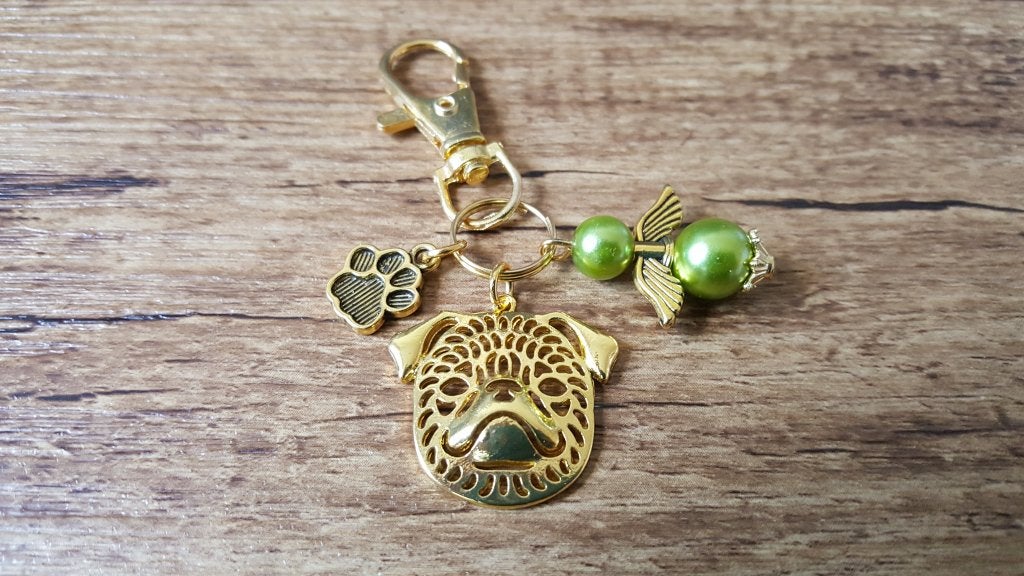 Tashanger Sleutelhanger Petit brabançon met beschermengeltje, Overige merken, Verzenden, Nieuw, Overige typen