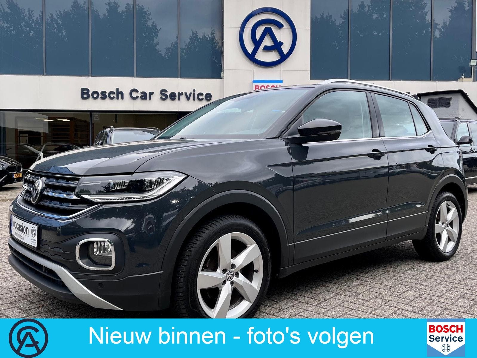 Volkswagen T-Cross 1.0 TSI Style Business R * MEENEEMPRIJS*, Auto's, Voorwielaandrijving, Gebruikt, Zwart, 116 pk