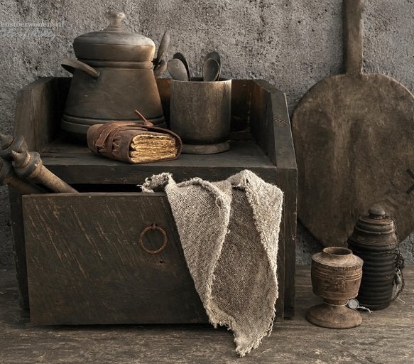 Oud houten Gruttersbak / koffiedisplay Aura  Peeperkorn, Huis en Inrichting, Ophalen of Verzenden