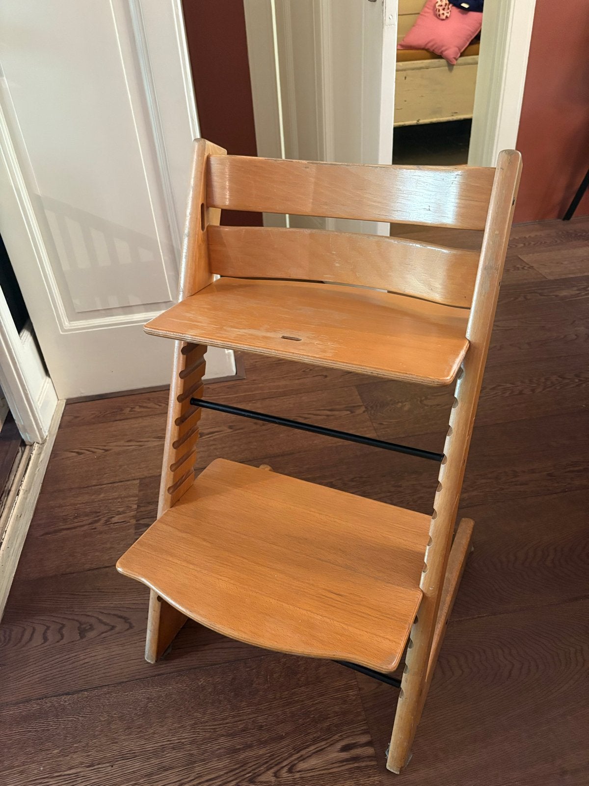Stokke Tripp Trapp meegroeistoel - Natuurlijk hout, Kinderen en Baby's, Ophalen, Gebruikt, Meegroeistoel, Aanschuifbaar
