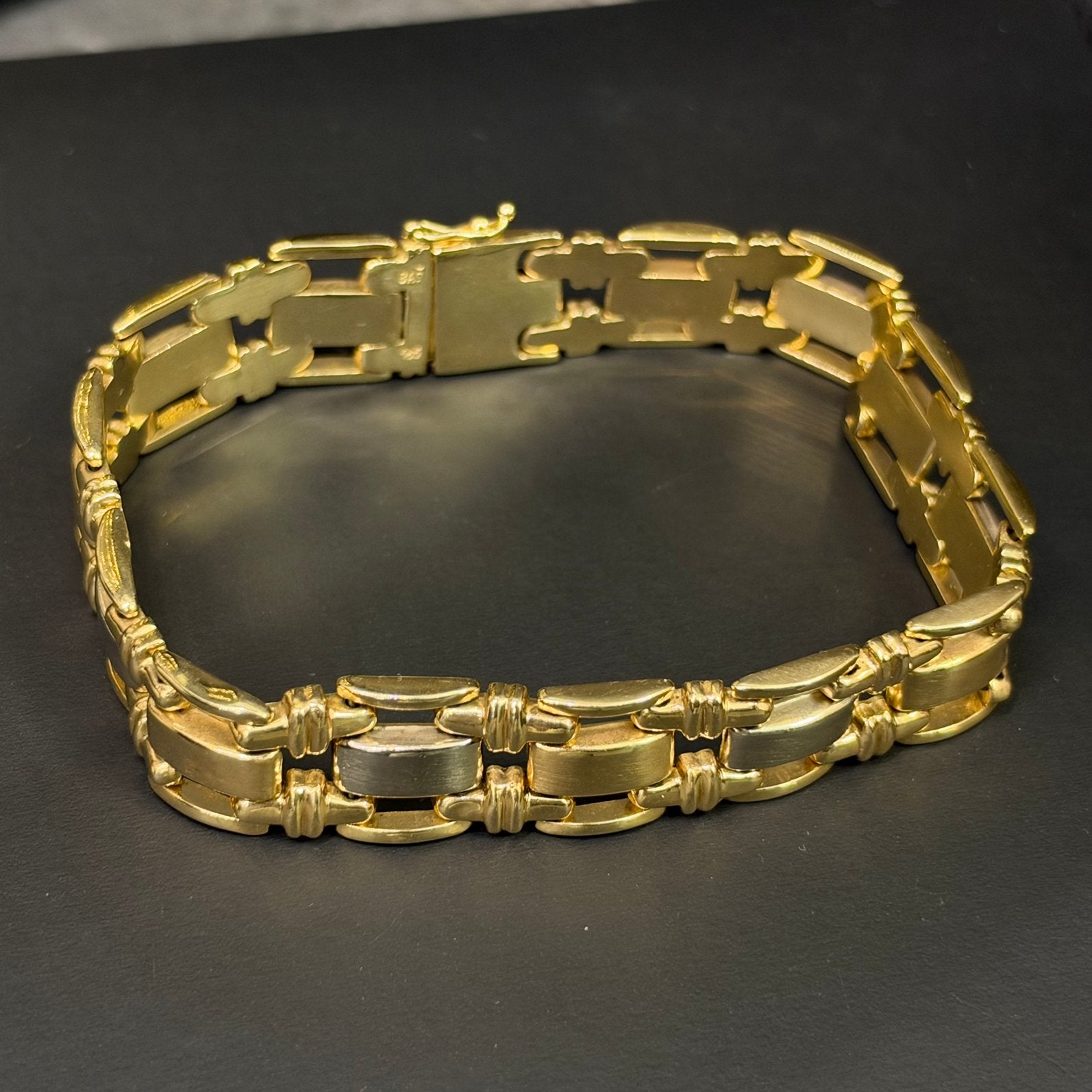 14k gouden armband prachtig schakel, Ophalen of Verzenden, Zo goed als nieuw, Goud