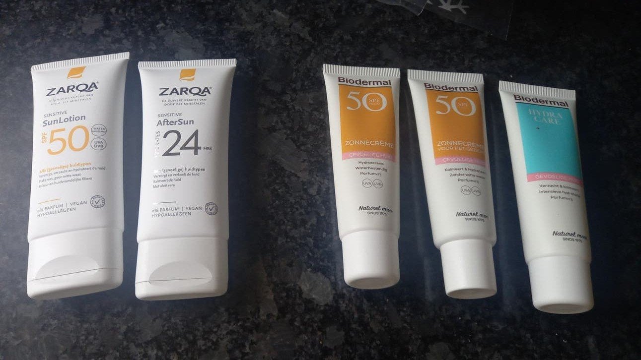 Zarqa + Biodermal Sunlotion en Aftersun, Ophalen of Verzenden, Overige typen