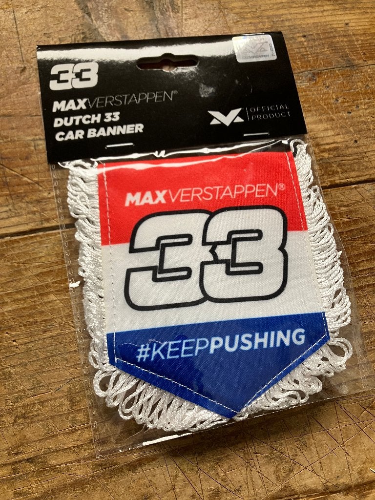 ✅ Max Verstappen Dutch Car Banner Auto Vaantje Nieuw, Ophalen of Verzenden, Nieuw, Formule 1