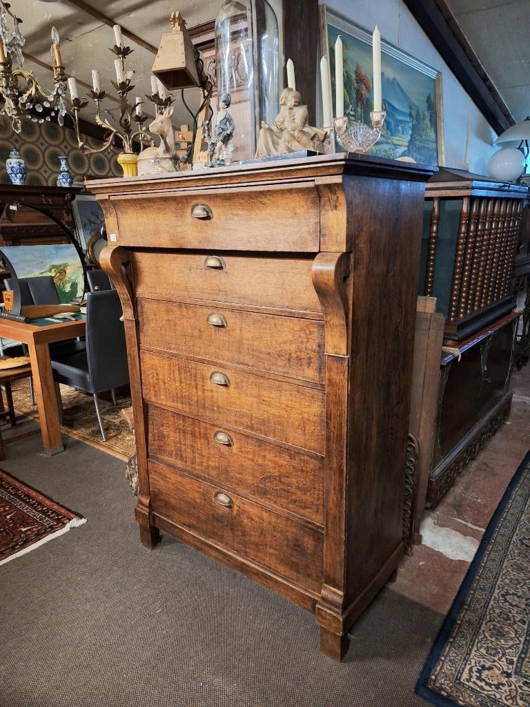 Ladenkast in eik, Antiek en Kunst, Antiek | Meubels | Kasten, Ophalen