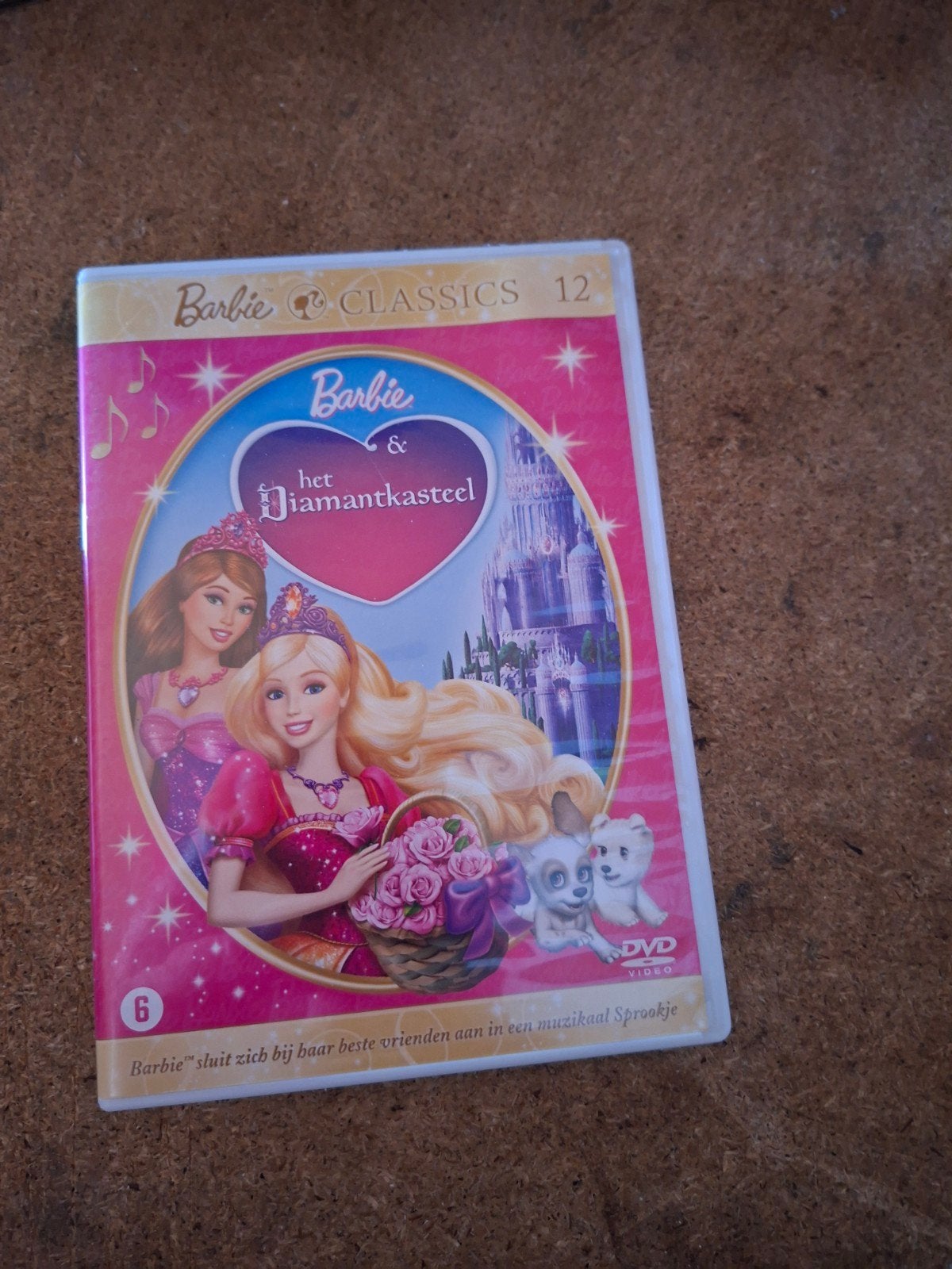 Barbie & het Diamantkasteel DVD - Muzikaal Sprookje, Gebruikt, Vanaf 6 jaar, Sprookjes, Film