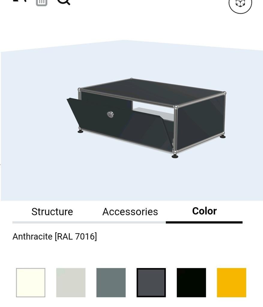 USM Haller kast TV audio hifi salontafel dressoir met klep, Ophalen
